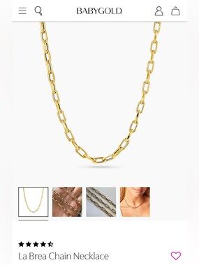 Babygold La Brea Gold Necklace